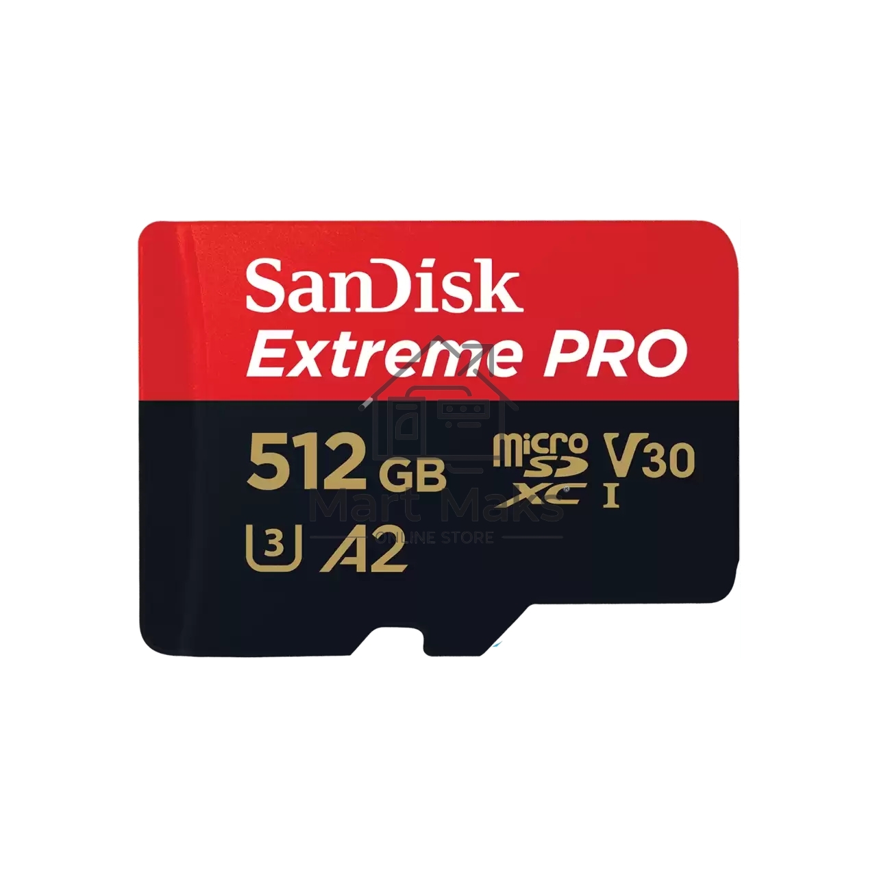 Флеш карта microSD 512GB SanDisk microSDXC Class 10 UHS-I A2 C10 V30 U3 Extreme Pro (SD адаптер) 200MB/s