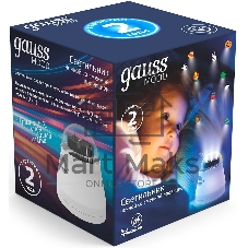 Ночник Gauss DIY0011 пластик белый
