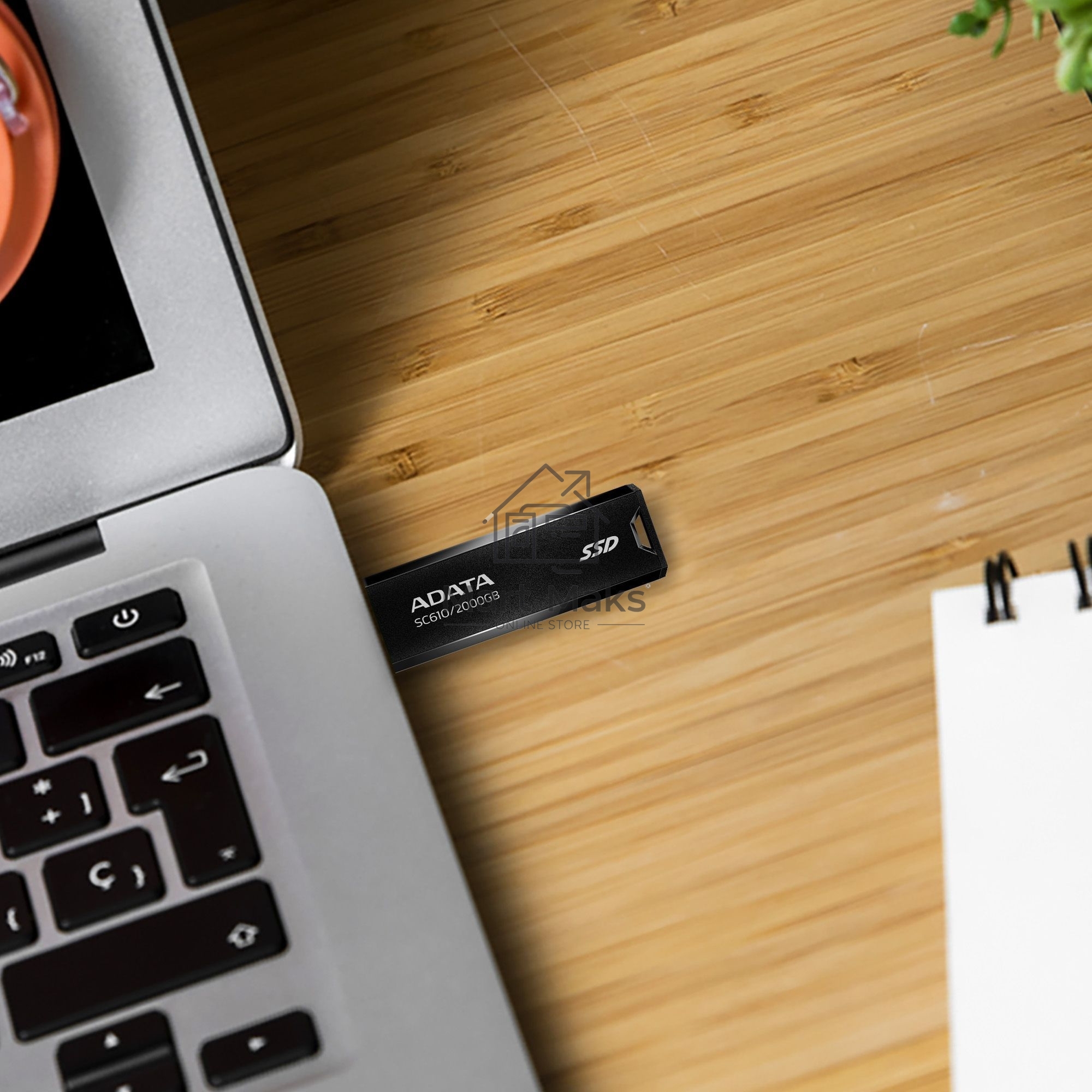 Внешний жесткий диск ADATA 500Gb SC610 USB Type-A (550/500 Mb/s) metal case black (SC610-500G-CBK/RD)