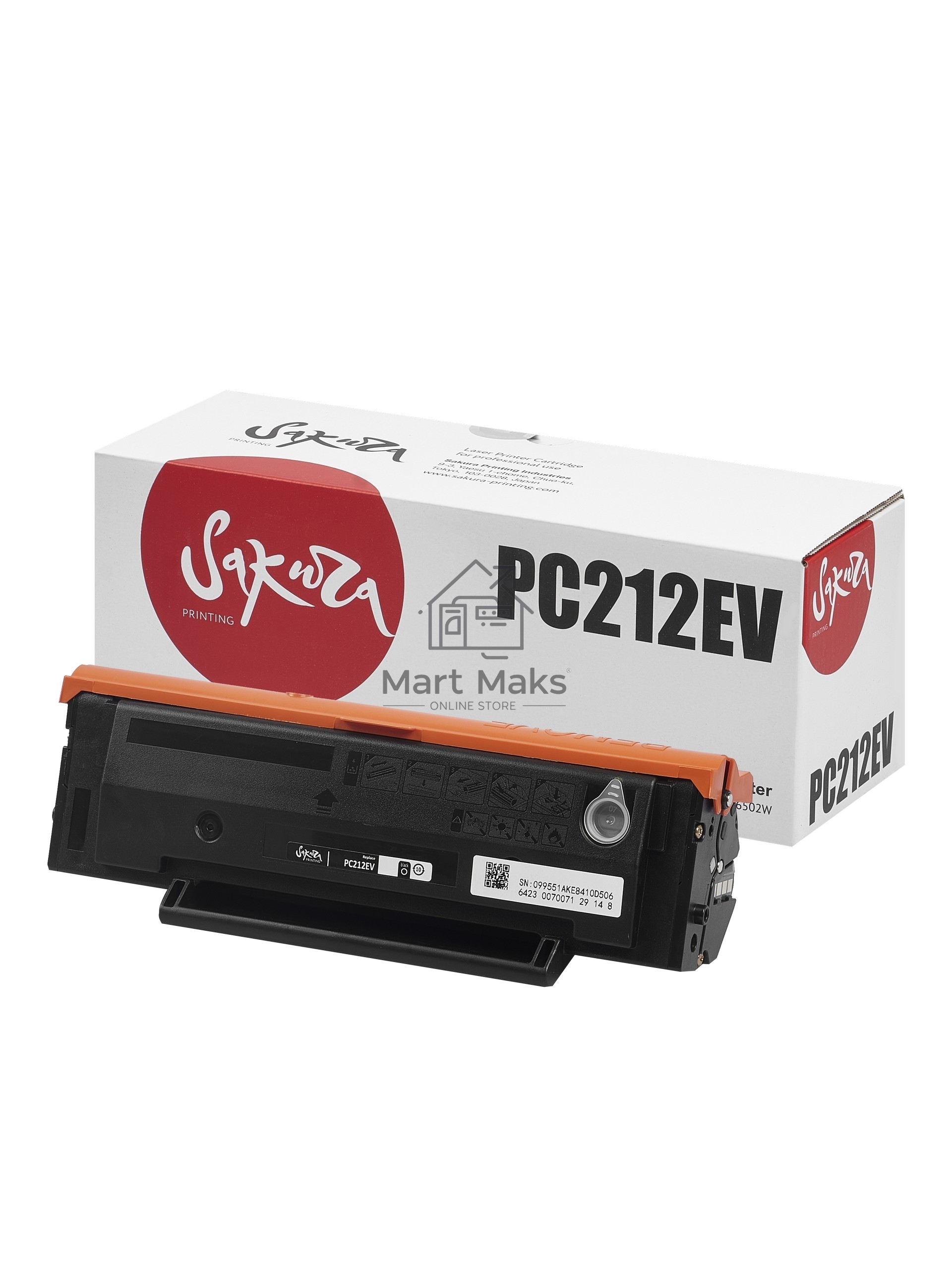 Картридж Sakura PC-212EV для Pantum PP2500M6500/M6600 M6502/M6502W/M6552/M6552NW/P2502/P2502W, черный, 1600 к.