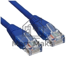 Патч-корд LANMASTER TWT UTP cat.5e, с заливными колпачками, 1.0 м, синий