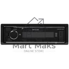 Автомагнитола Kenwood KMM-BT408, 1 DIN, Bluetooth, USB Type-A, AUX, съёмная панель