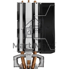 Кулер для процессора DEEPCOOL AG300 LED, 92 мм, алюминий/медь, 3050 об/мин, 30.5 дБ, 4 pin, 150 Вт, 129 мм