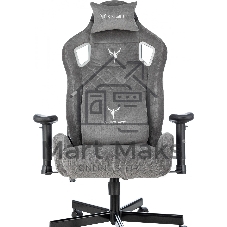 Кресло Knight Outrider серый, ткань, 120 кг, механизм качания