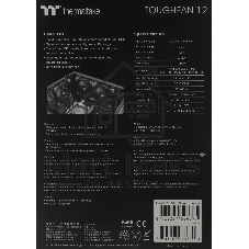Вентилятор для корпуса Thermaltake TOUGHFAN 12 черный, 120 мм, 2000 об/мин, 22.3 дБ, 4 pin