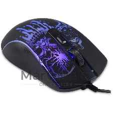 Мышь проводная Oklick 702G черный, 3600 dpi, USB, кнопки - 4