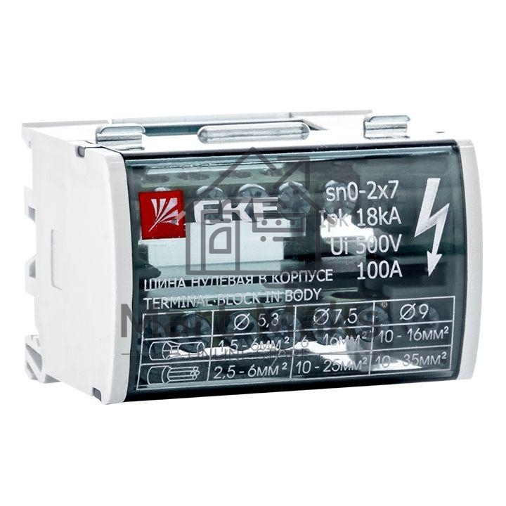 Шина нулевая в корпусе EKF sn0-2x7 (2х7) EKF PROxima