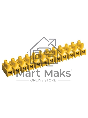 Зажим винтовой ЗВИ-20 н/г 4-10кв.мм 12пар жел. IEK UZV7-020-06