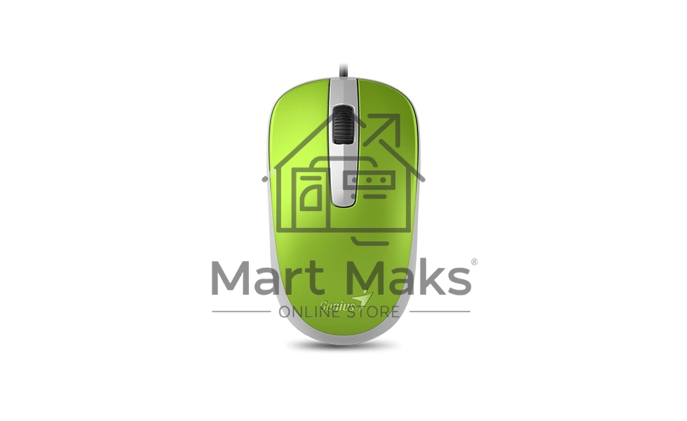 Мышь проводная Genius DX-120 зеленый, 1000 dpi, USB, кнопки - 3