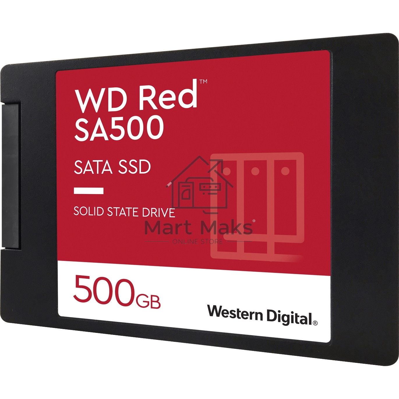 Накопитель SSD WD Red SA500 WDS500G1R0A, 500Gb, SATA III, 2.5