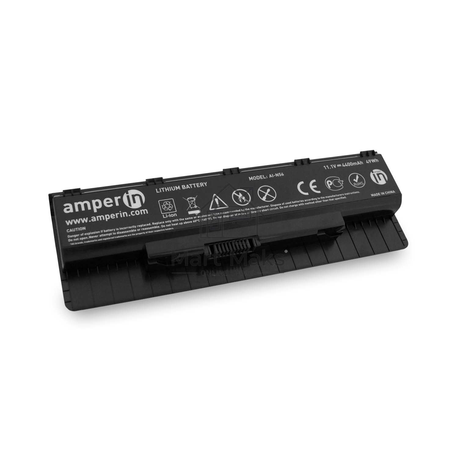 Аккумуляторная батарея Amperin для ноутбука Asus N Series 11.1v 4400mAh 49Wh