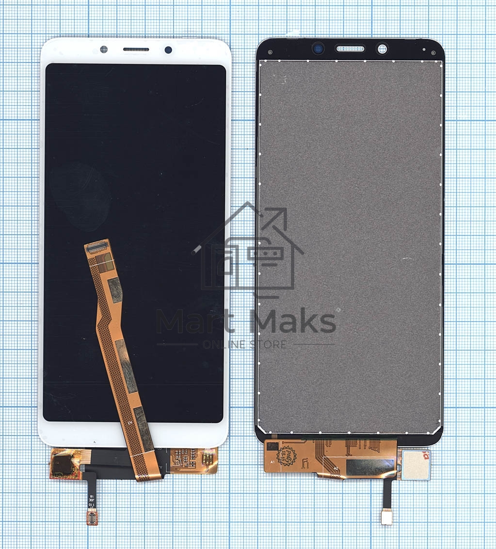 Дисплей для Xiaomi Redmi 6, Redmi 6A в сборе с тачскрином белый