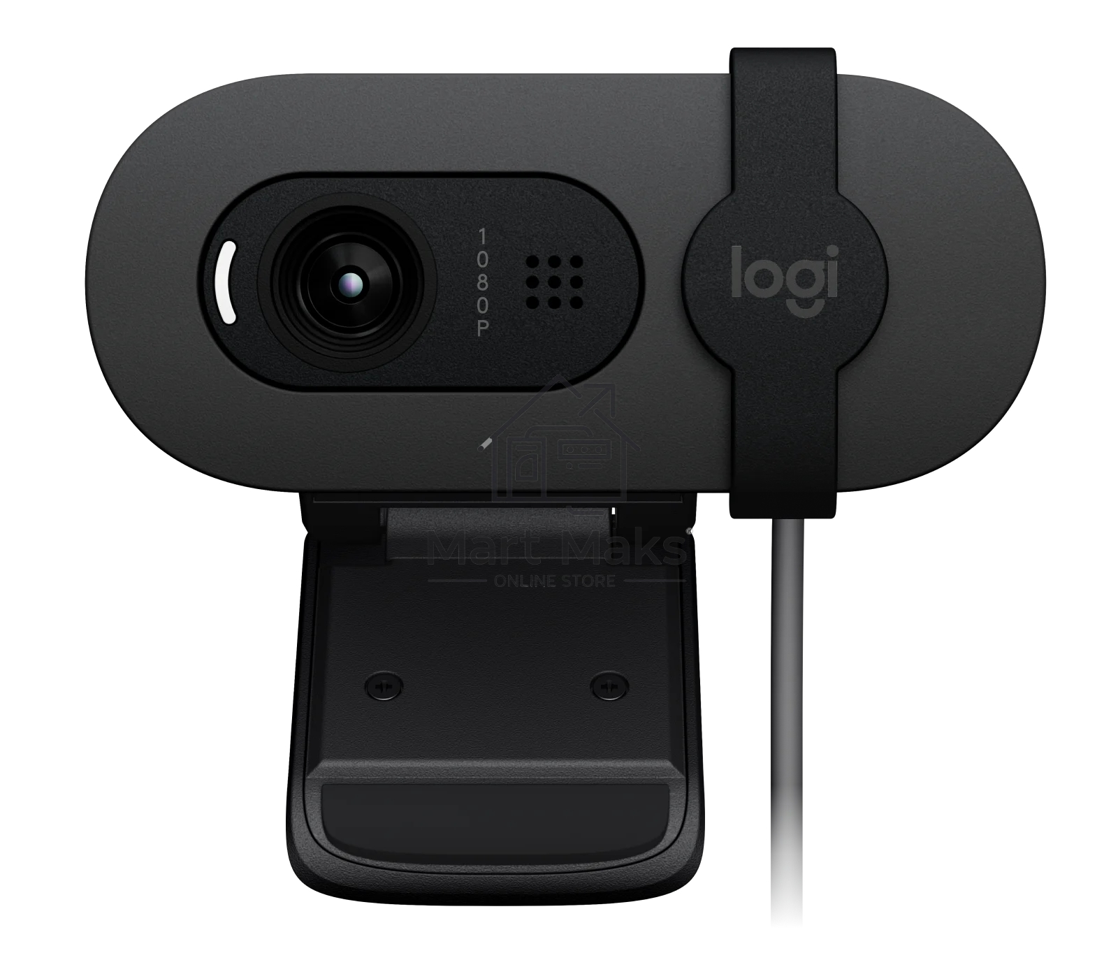 Веб-камера Logitech Webcam Brio 100, 1920x1080, GRAPHITE, защитная шторка, 960-001585