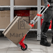 Тележка хозяйственная Matrix, складная, 2 колесная, алюминиевая, грузоподъемность 80 кг