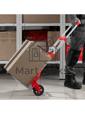 Тележка хозяйственная Matrix, складная, 2 колесная, алюминиевая, грузоподъемность 80 кг