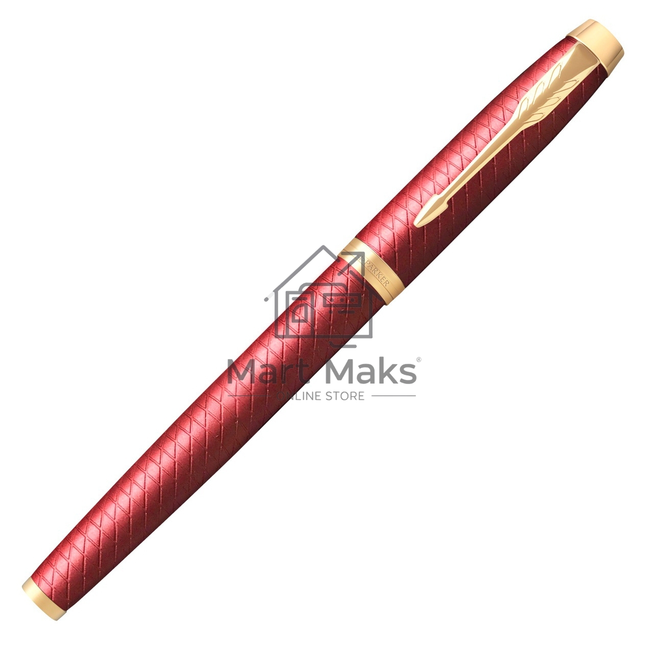 Ручка перьевая Parker IM Premium F318 (CW2143650) Red GT F сталь нержавеющая, подарочная коробка