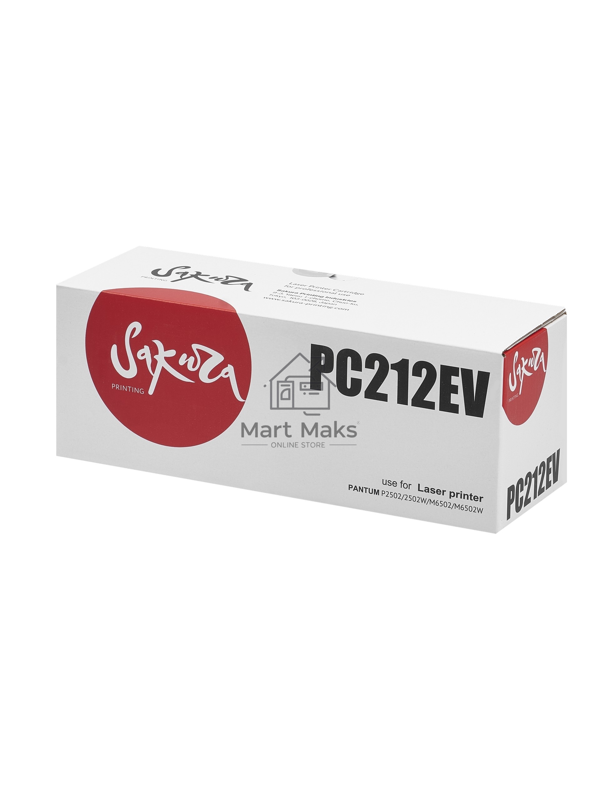 Картридж Sakura PC-212EV для Pantum PP2500M6500/M6600 M6502/M6502W/M6552/M6552NW/P2502/P2502W, черный, 1600 к.