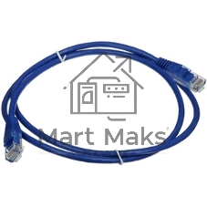 Патч-корд LANMASTER TWT UTP cat.5e, с заливными колпачками, 1.0 м, синий