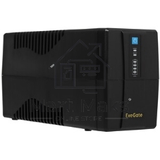 Источник бесперебойного питания ExeGate Power Back BNB-1000.LED.AVR.2SH 1000VA/550W, LED, AVR, 2*Schuko, Black