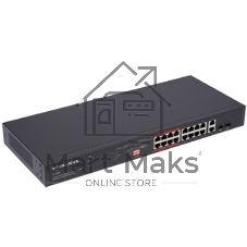 Kоммутатор 16-портовый монтируемый в стойку PoE+ Mercusys MS118CP 10/100 Мбит/с с 2 гигабитными портами