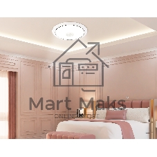 Музыкальный светодиодный светильник Ambrella light FZ710 WH белый IP20 40W 3000-6500K+RGB Music 370*56 (ПДУ ИК)