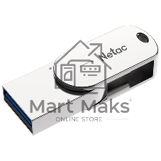 Флешка USB Netac U785C (NT03U785C-016G-32PN), 16Gb, USB3.0/TypeC, R/W 110/45, серебристый