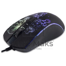 Мышь проводная Oklick 702G черный, 3600 dpi, USB, кнопки - 4