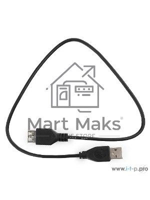 Кабель удлинитель USB 2.0 Гарнизон GCC-USB2-AMAF-1.8M, AM/AF, 1.8м, пакет