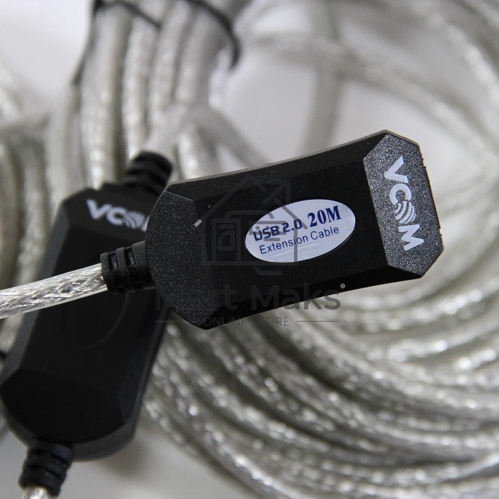 Кабель VCOM VUS7049-20M Кабель-адаптер USB2.0-repeater, удлинительный активный <Am-->Af> 20м