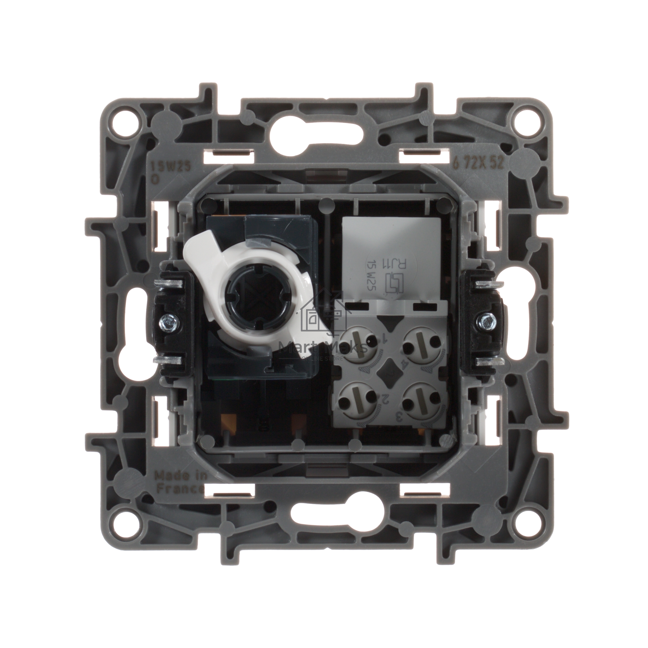 Розетка ETIKA RJ11+RJ45 кат. 5 UTP, бел. ETIKA Розетка RJ11+RJ45 кат. 5 UTP, бел.