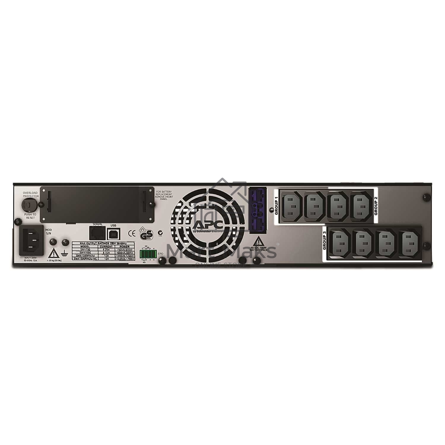 Источник бесперебойного питания APC Smart-UPS X SMX1500RMI2U 1200Вт 1500ВА черный