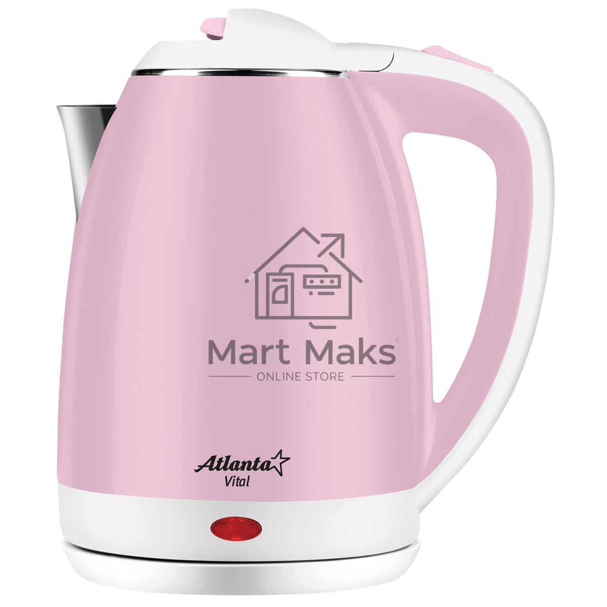 Чайник электрический ATLANTA ATH-2437 (pink) двухстенный