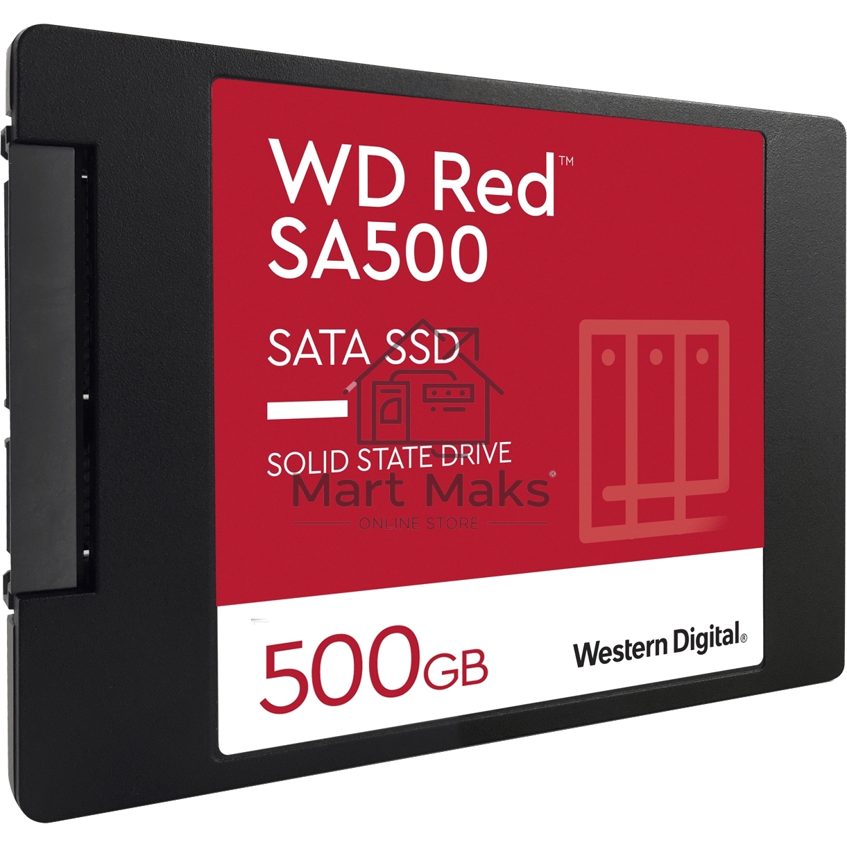 Накопитель SSD WD Red SA500 WDS500G1R0A, 500Gb, SATA III, 2.5
