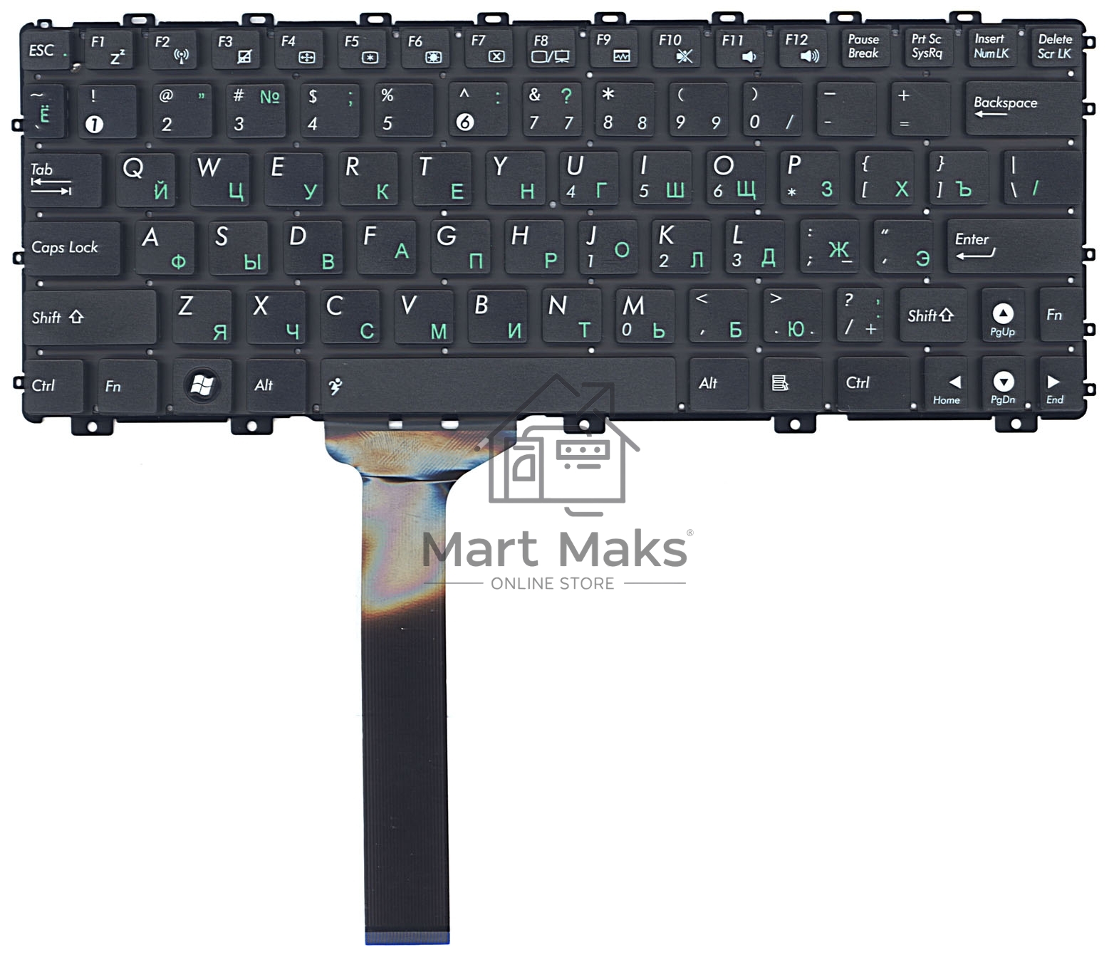 Клавиатура для ноутбука Asus Eee PC 1015 X101 черная