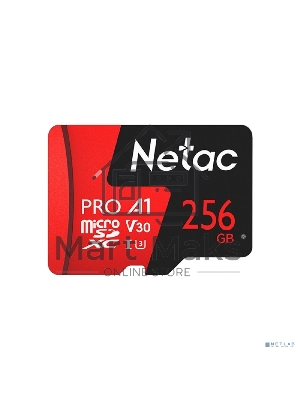 Флеш Карта MicroSD card Netac P500 Extreme Pro 256Gb, retail version w/SD adapter