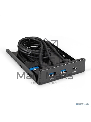 Планка USB на переднюю панель ExeGate U3H-616, 3,5
