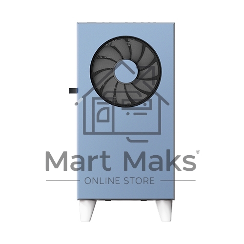 Компьютерный корпус WIZMAX EM1 Woofer, mATX, mITX синий, Mini-Tower, без БП, TG, 1x160mm + 1x120mm LED, 1xUSB-A 3.0 + 2xUSB-A 2.0