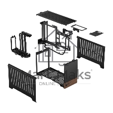 Компьютерный корпус без блока питания Fractal Design Terra, Mini-Tower, no fans, 1xUSB-A 3.0 + 1xUSB 3.2 Type-C, SFX PSU Support, mITX Graphite