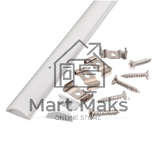 Профиль гибкий GAL-GLS-2000-6-175  (2м профиль+2м рассеиватель+2заглушки+4 скобы с шурупами) 1/100