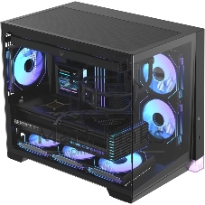 Корпус Formula Crystal Z4M черный без БП mATX 9x120mm 1xUSB3.0 audio bott PSU