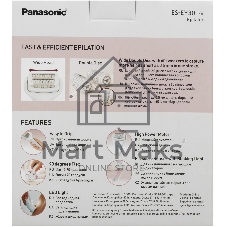 Эпилятор Panasonic ES-EY30-V520 скор.:3 насад.:4 от аккум. фиолетовый
