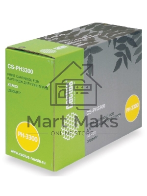 Картридж лазерный Cactus CS-PH3300 (106R01412) черный (8000 стр.) для Xerox Phaser 3300 MFP X