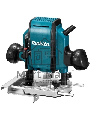 Фрезер Makita RP0900K 900Вт,27000об\м,ход-35мм,цанга-6\8мм,2.7кг,чем