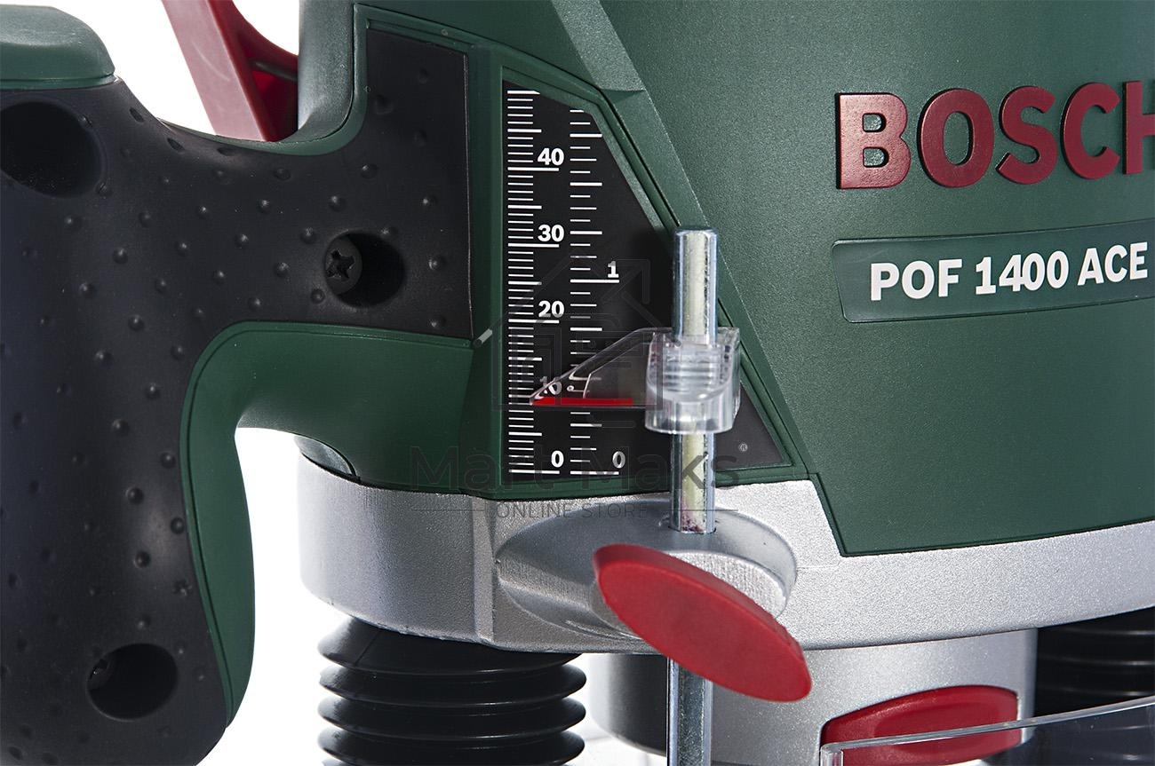 Фрезеры Bosch POF 1400 ACE 060326C820 Фрезерная машина 1400 Вт, 11000–28000 об/мин, 55мм, 3.5 кг