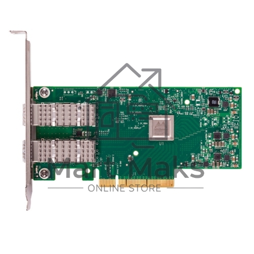 Сетевая карта ConnectX-4 Lx EN network interface card, 25GbE dual-port SFP28, PCIe3.0 x8, tall bracket, SR-IOV, TCP/UDP, MPLS, VxLAN, NVGRE, GENEVE, iSER, NFS RDMA, SMB Direct, ROHS R6