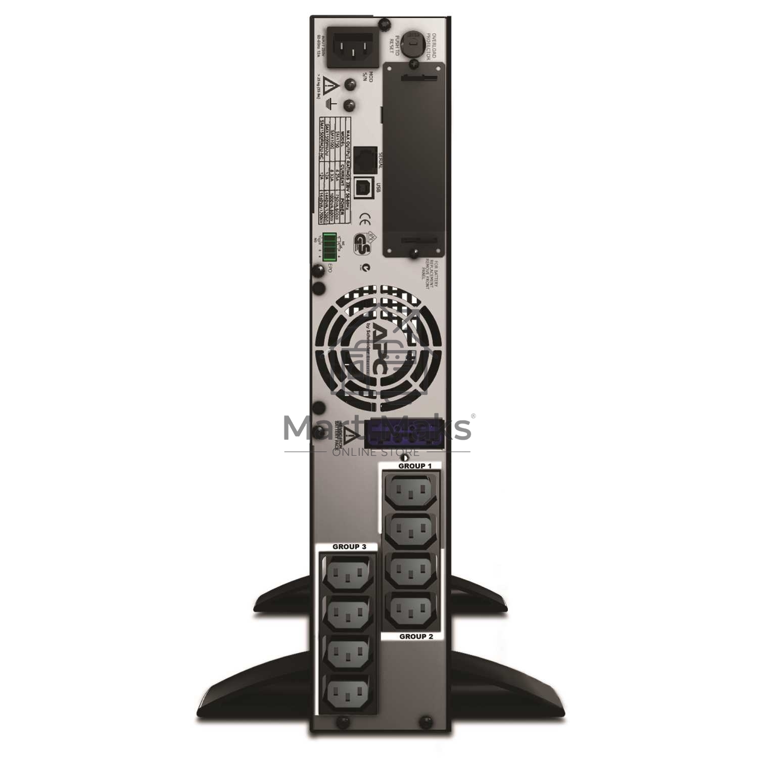 Источник бесперебойного питания APC Smart-UPS X SMX1500RMI2U 1200Вт 1500ВА черный