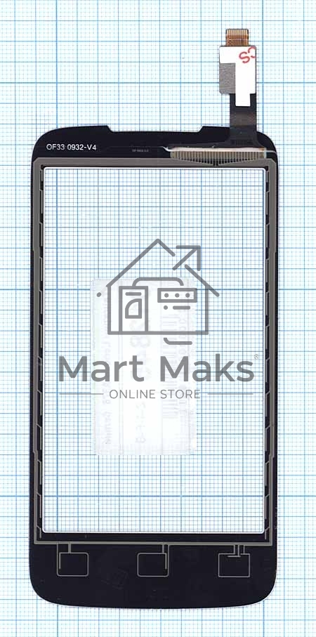 Сенсорное стекло (тачскрин) для Lenovo A376, белое