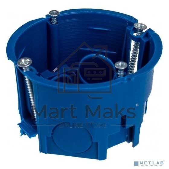 Коробка установочная С3 d68х45 для полых стен (с саморезами и пластик. лапками) IEK UKG10-068-045-000-P-UO