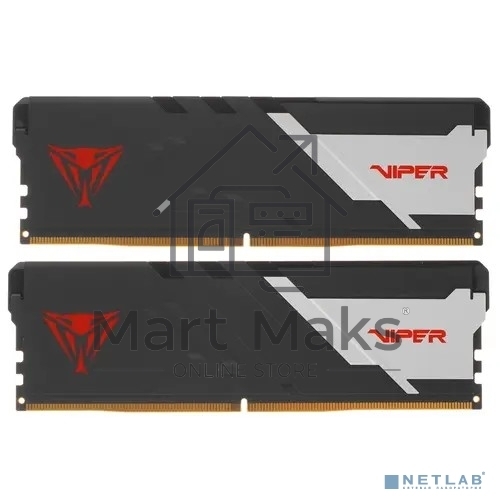 Оперативная память Patriot Viper Venom, DDR5, 32Gb (2x16GB), 5600MHz, CL36, DIMM, с радиатором, черный