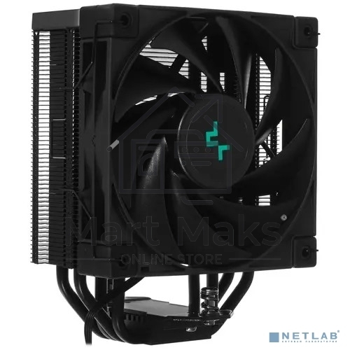 Кулер для процессора DEEPCOOL AK400 ZERO DARK черный, 120 мм, алюминий/медь, 1850 об/мин, 29 дБ, 4 pin, 220 Вт, 155 мм